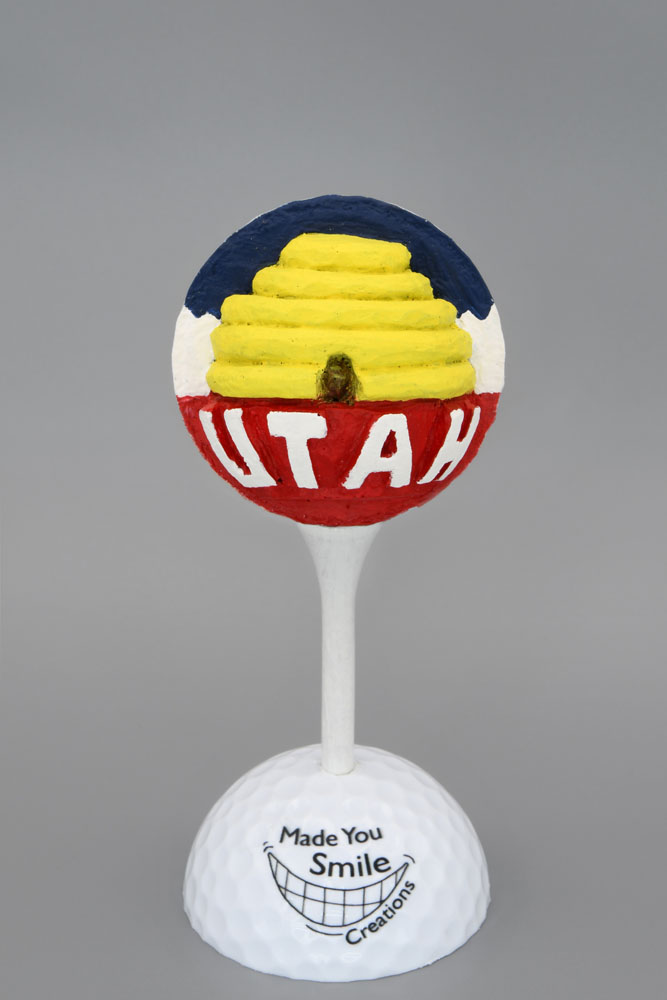 Utah Carved Golf Ball